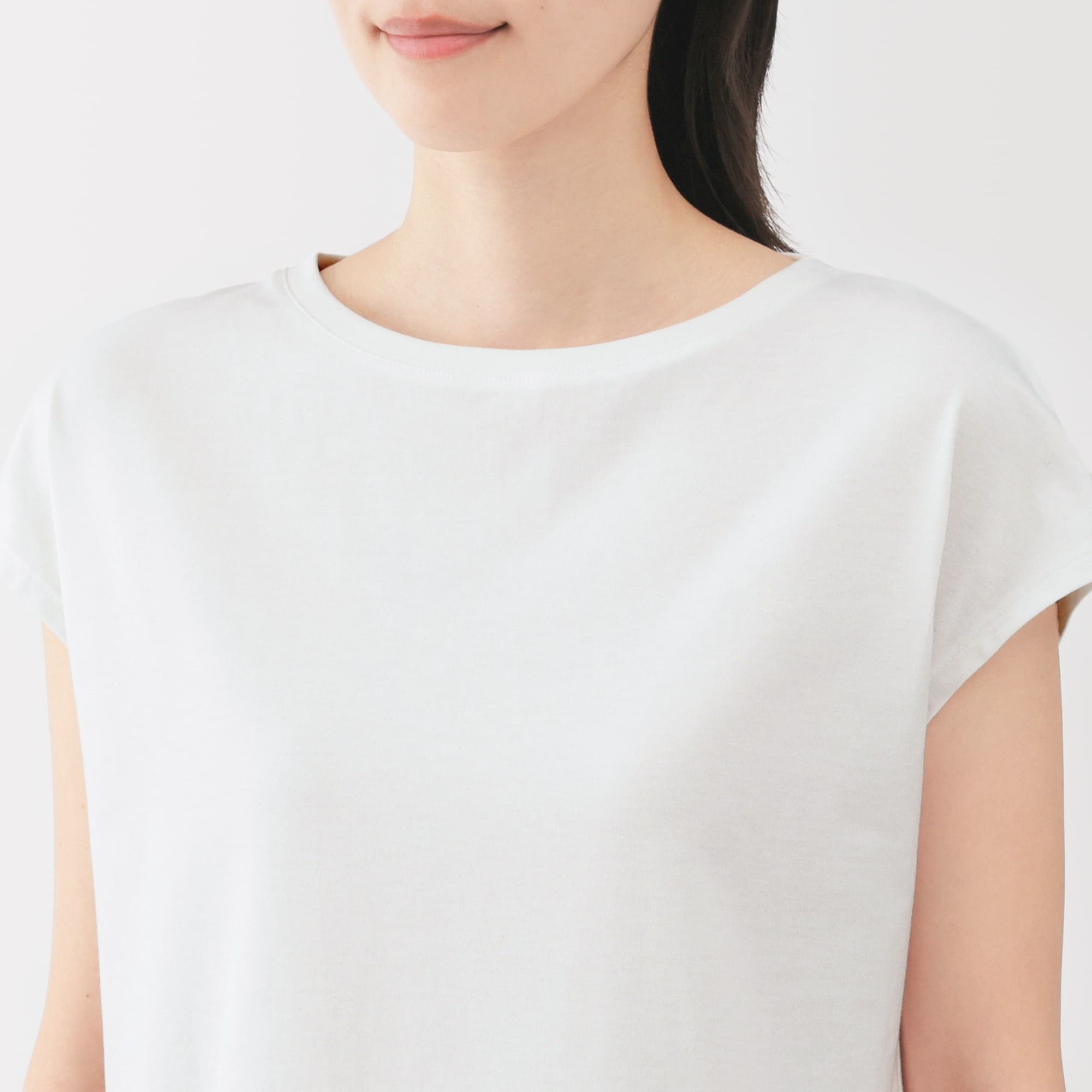婦人 天竺編みフレンチスリーブTシャツ | 無印良品