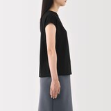 婦人　天竺編みフレンチスリーブＴシャツ