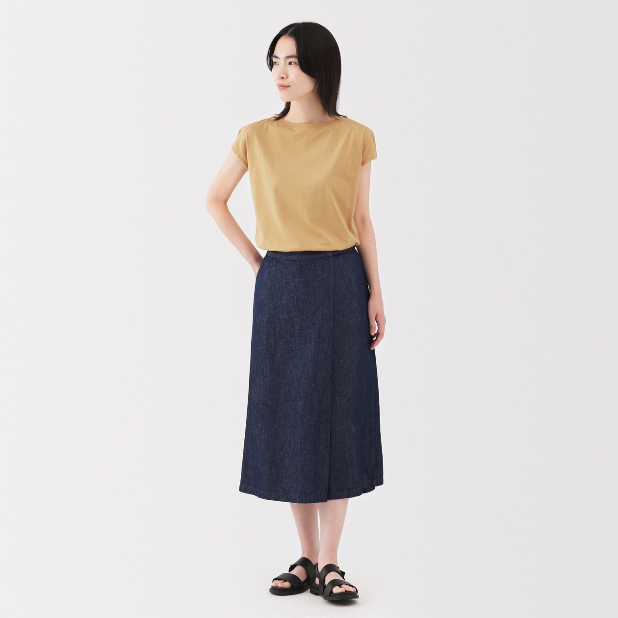 婦人　天竺編みフレンチスリーブＴシャツ