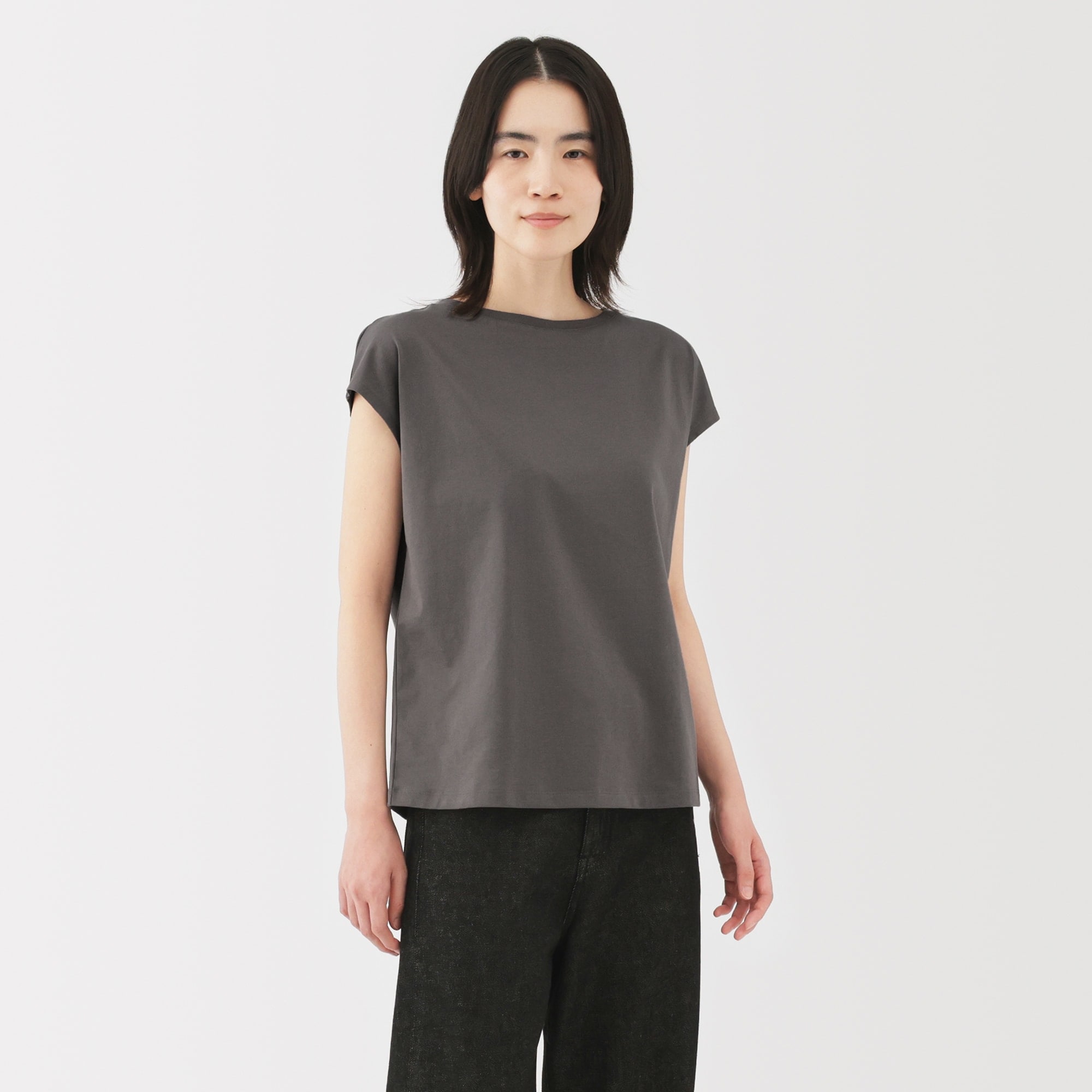 婦人 天竺編みフレンチスリーブTシャツ | 無印良品