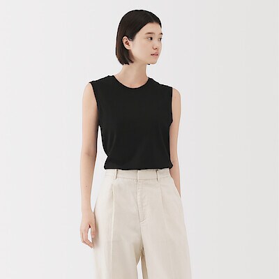婦人　天竺編みスリーブレスＴシャツ