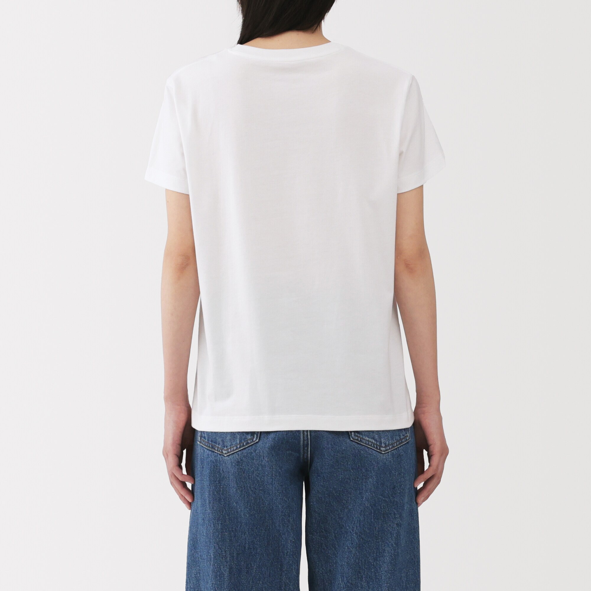 婦人　天竺編みクルーネック半袖Ｔシャツ