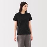 婦人　天竺編みクルーネック半袖Ｔシャツ