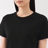 婦人　天竺編みクルーネック半袖Ｔシャツ