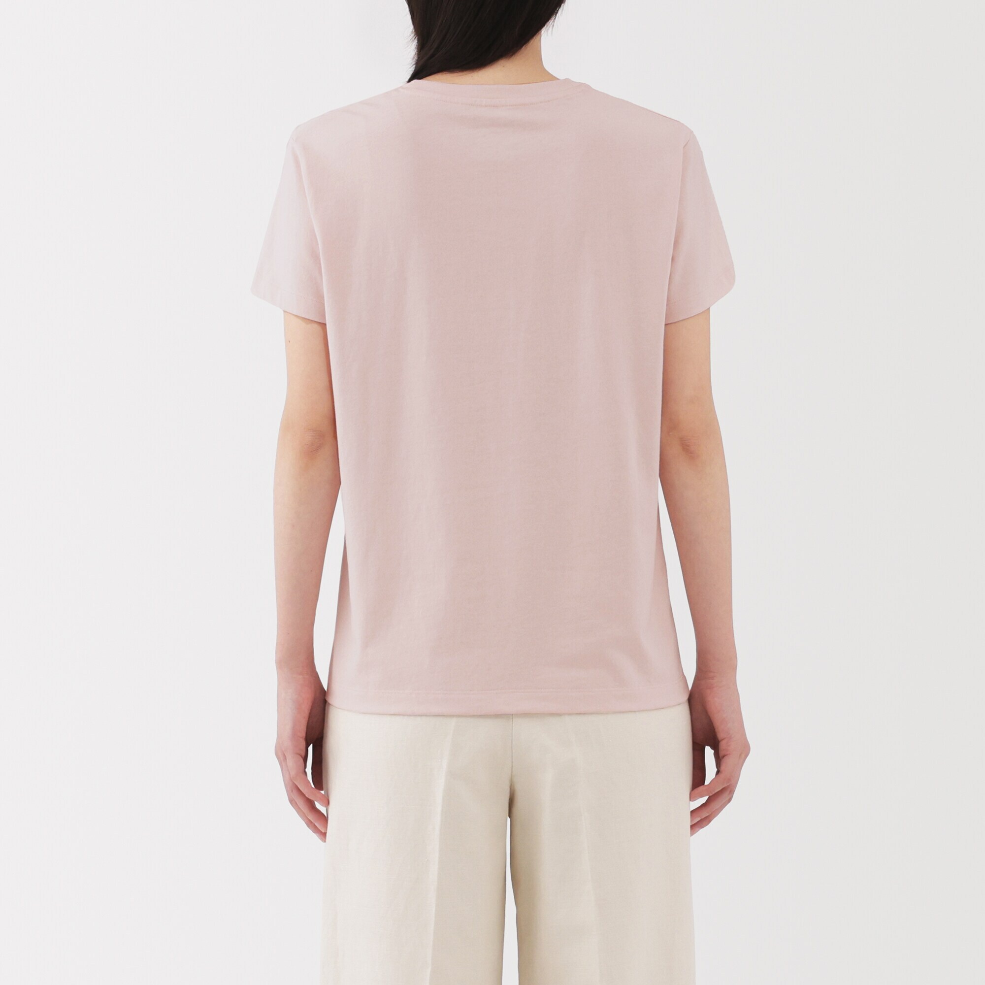 婦人　天竺編みクルーネック半袖Ｔシャツ