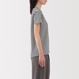 婦人　天竺編みクルーネック半袖Ｔシャツ