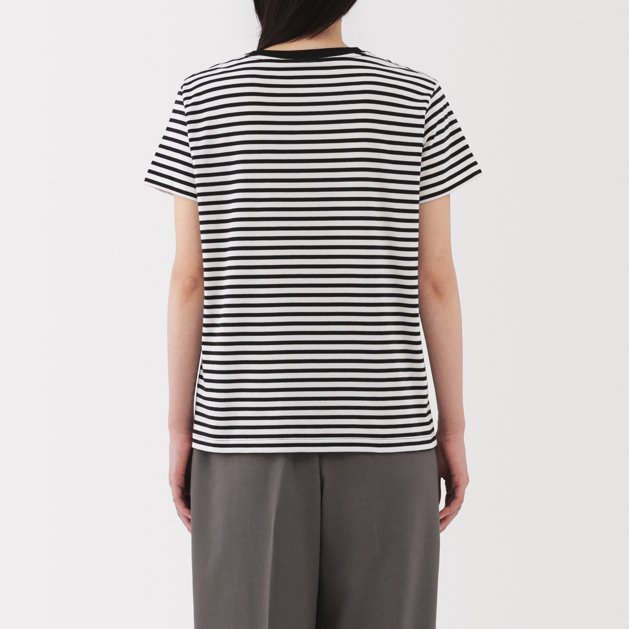 婦人　天竺編みクルーネック半袖Ｔシャツ