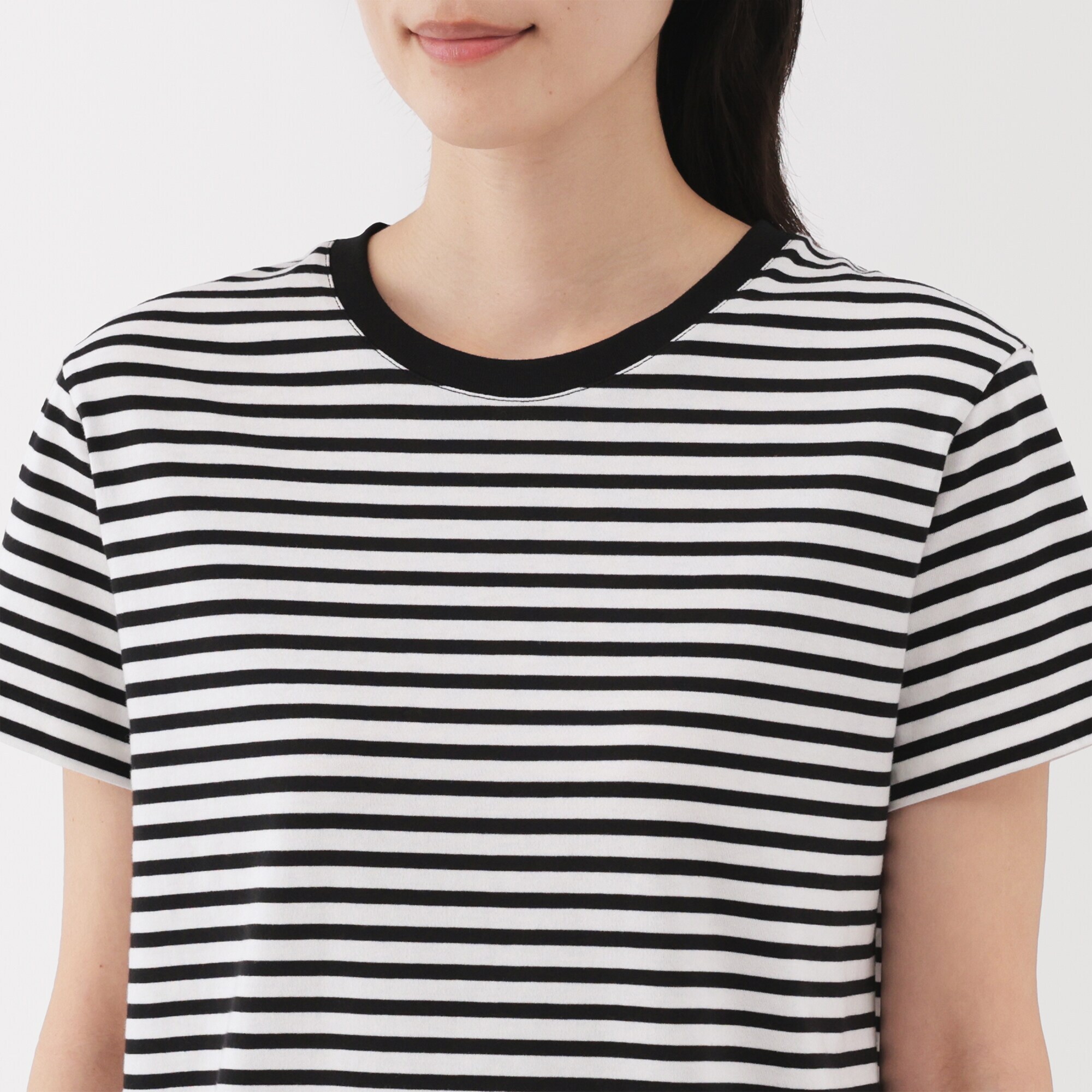 婦人　天竺編みクルーネック半袖Ｔシャツ