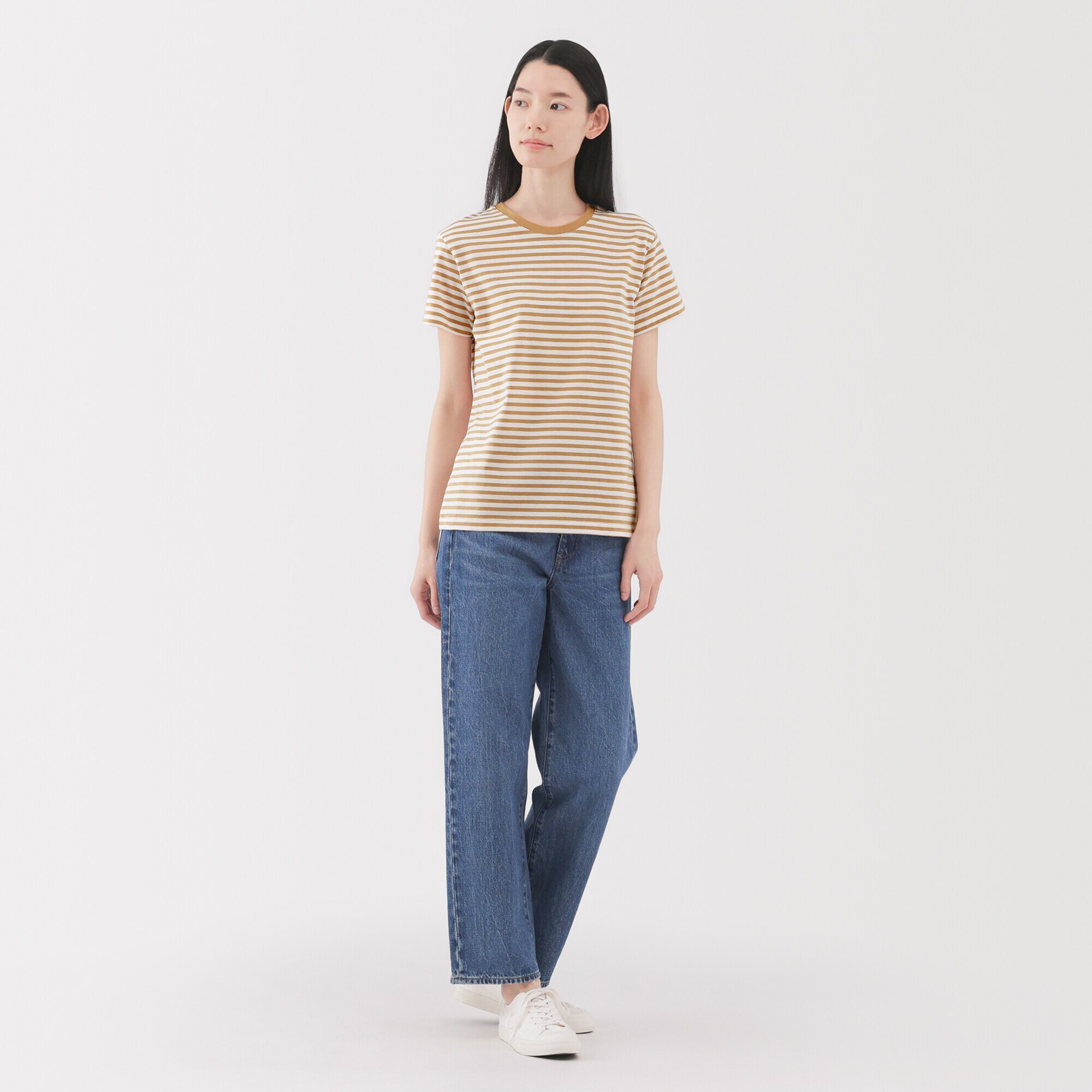 婦人　天竺編みクルーネック半袖Ｔシャツ