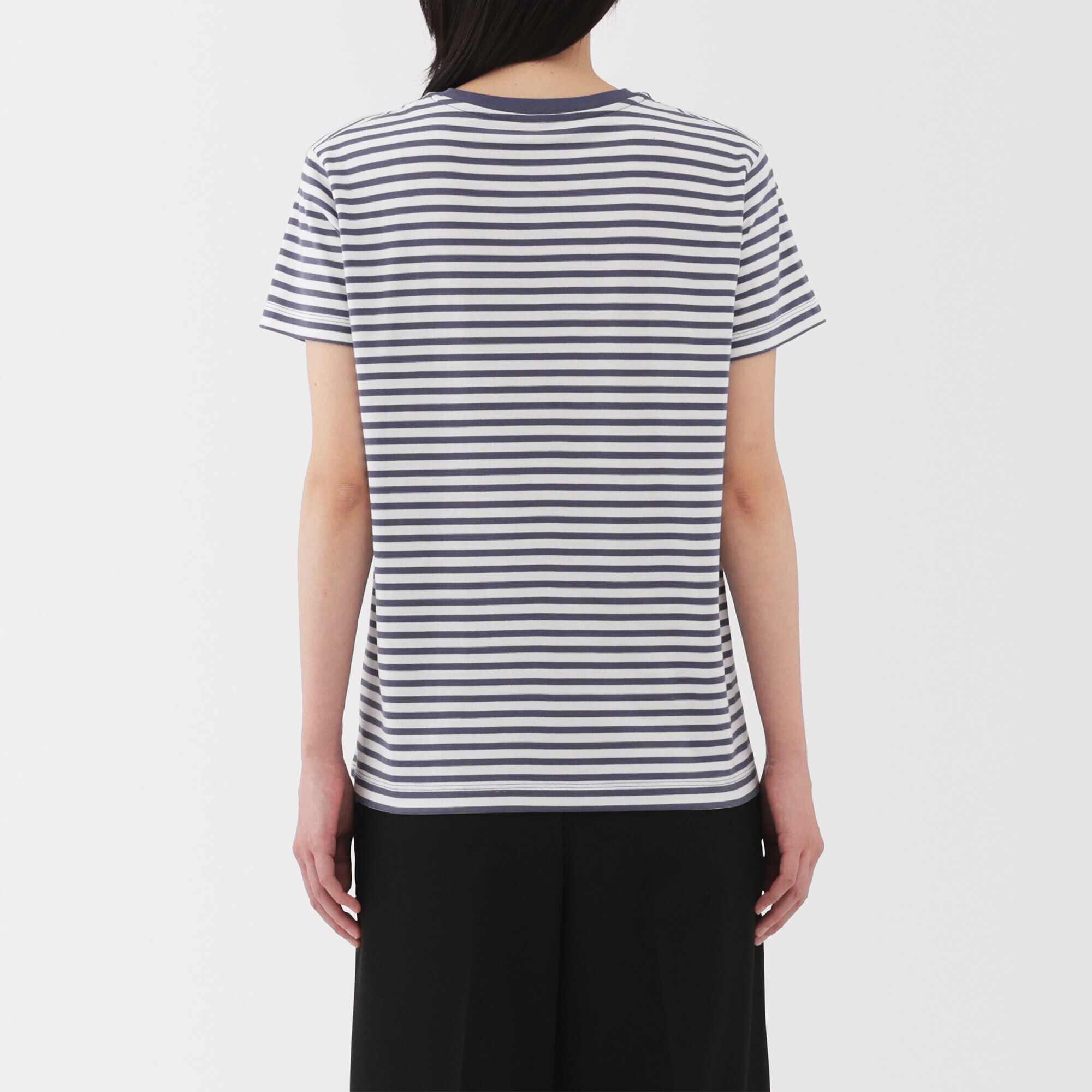 婦人　天竺編みクルーネック半袖Ｔシャツ