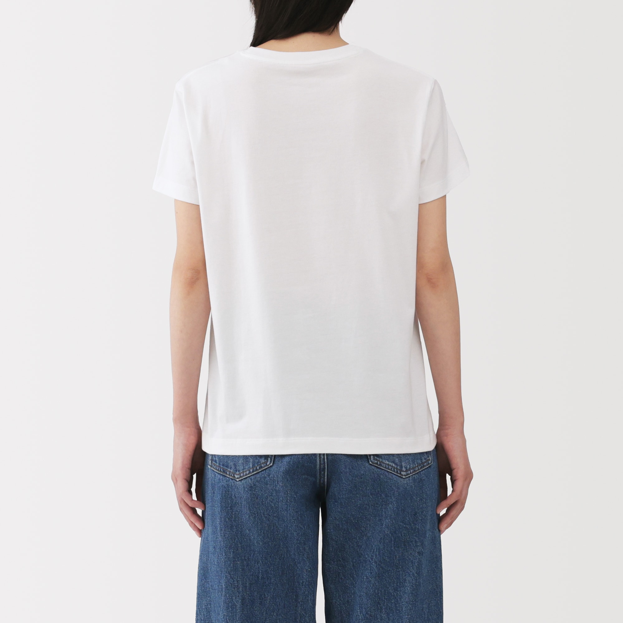 婦人　天竺編みクルーネック半袖Ｔシャツ