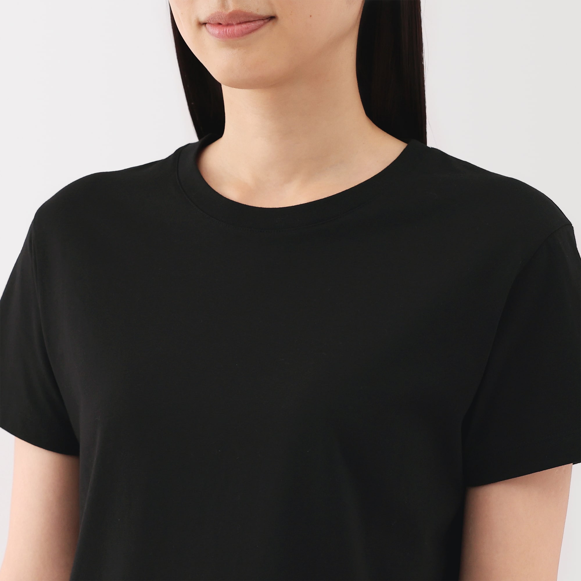 婦人　天竺編みクルーネック半袖Ｔシャツ