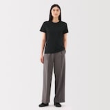 婦人　天竺編みクルーネック半袖Ｔシャツ