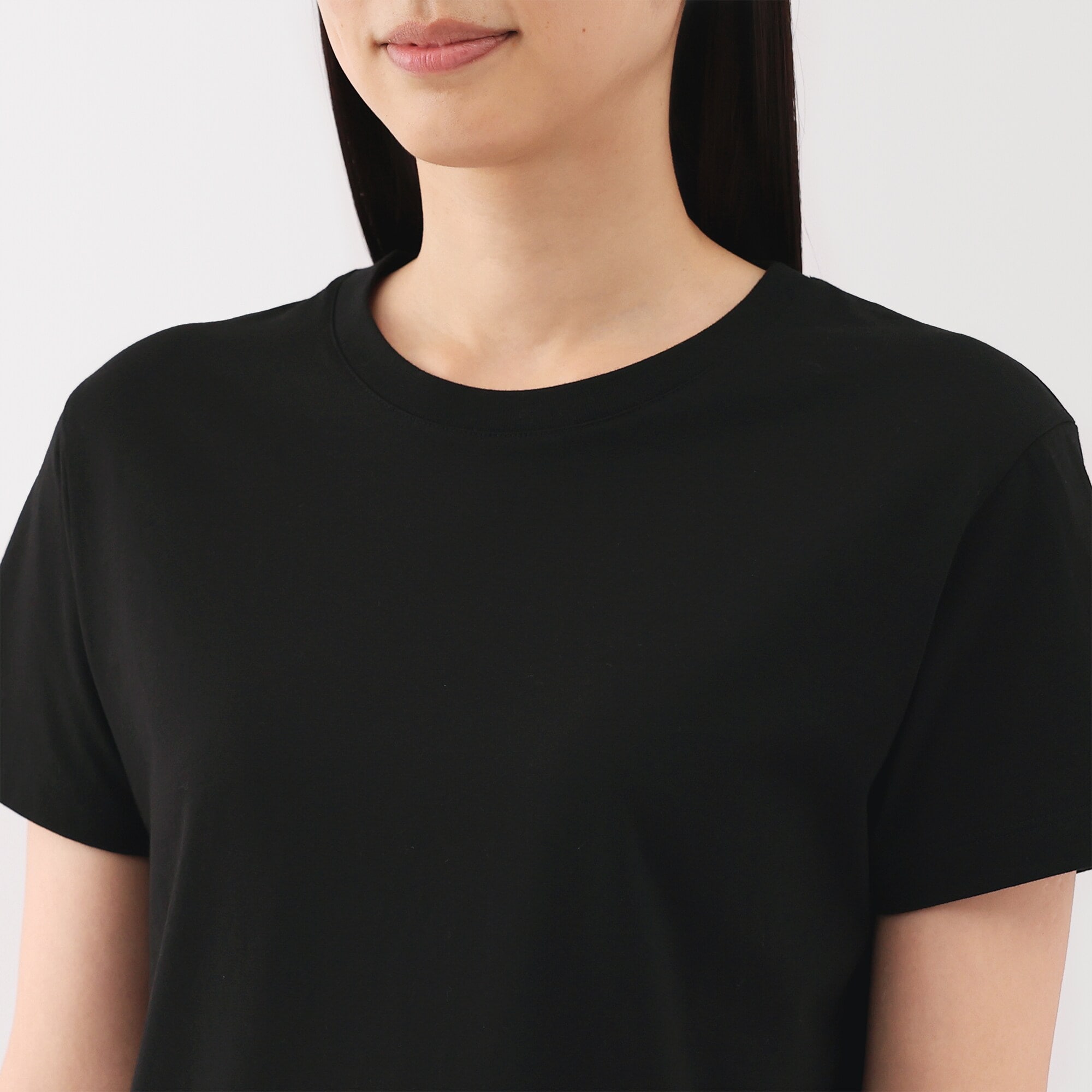 婦人　天竺編みクルーネック半袖Ｔシャツ