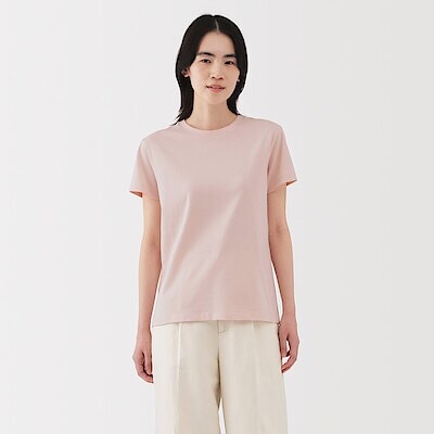 婦人　天竺編みクルーネック半袖Ｔシャツ