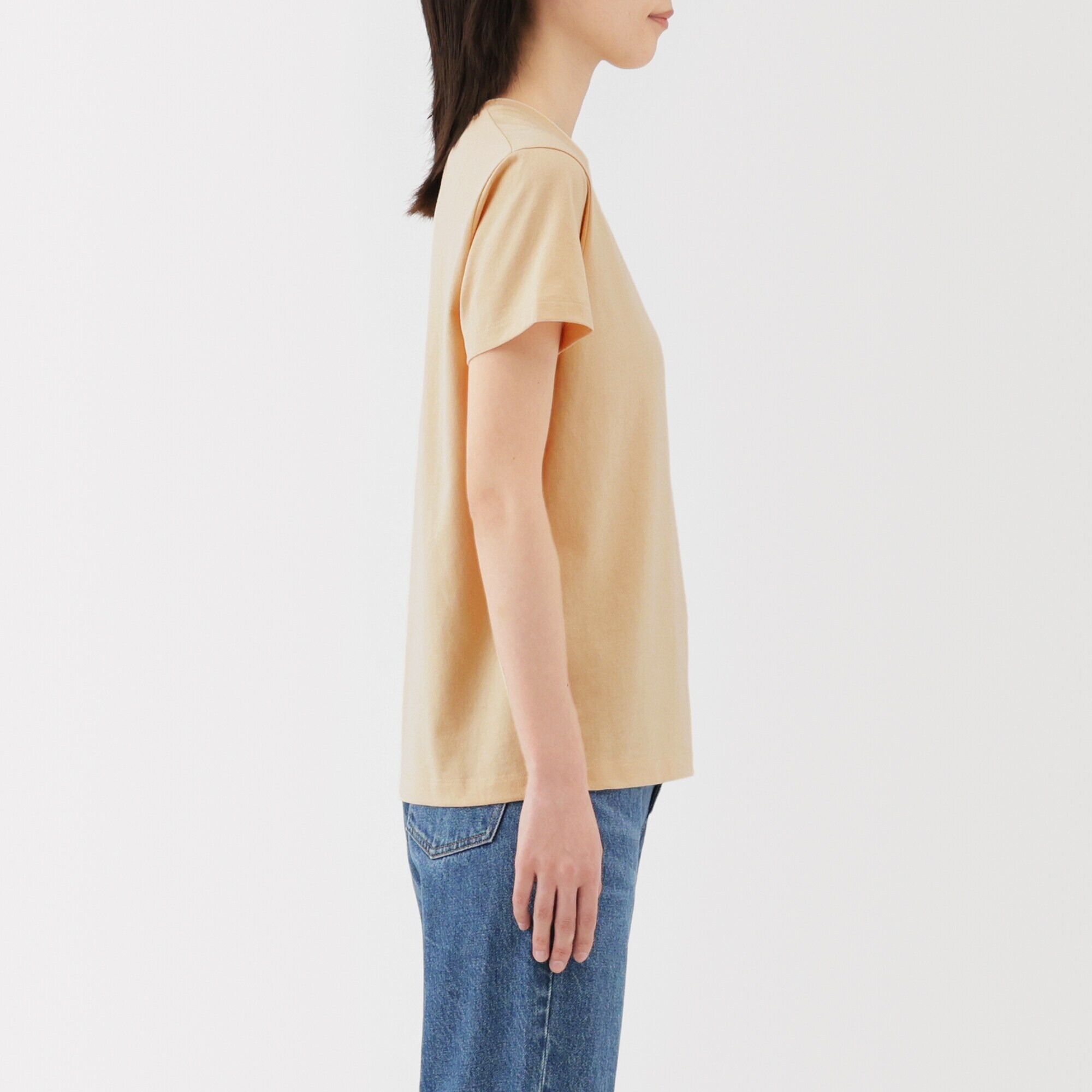 婦人　天竺編みクルーネック半袖Ｔシャツ