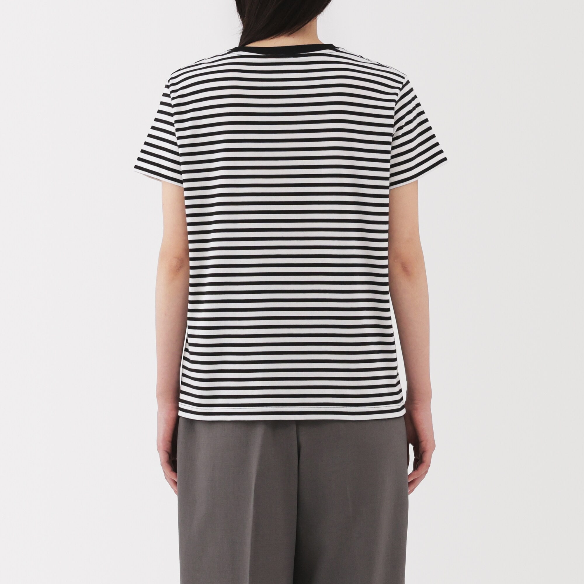 婦人　天竺編みクルーネック半袖Ｔシャツ