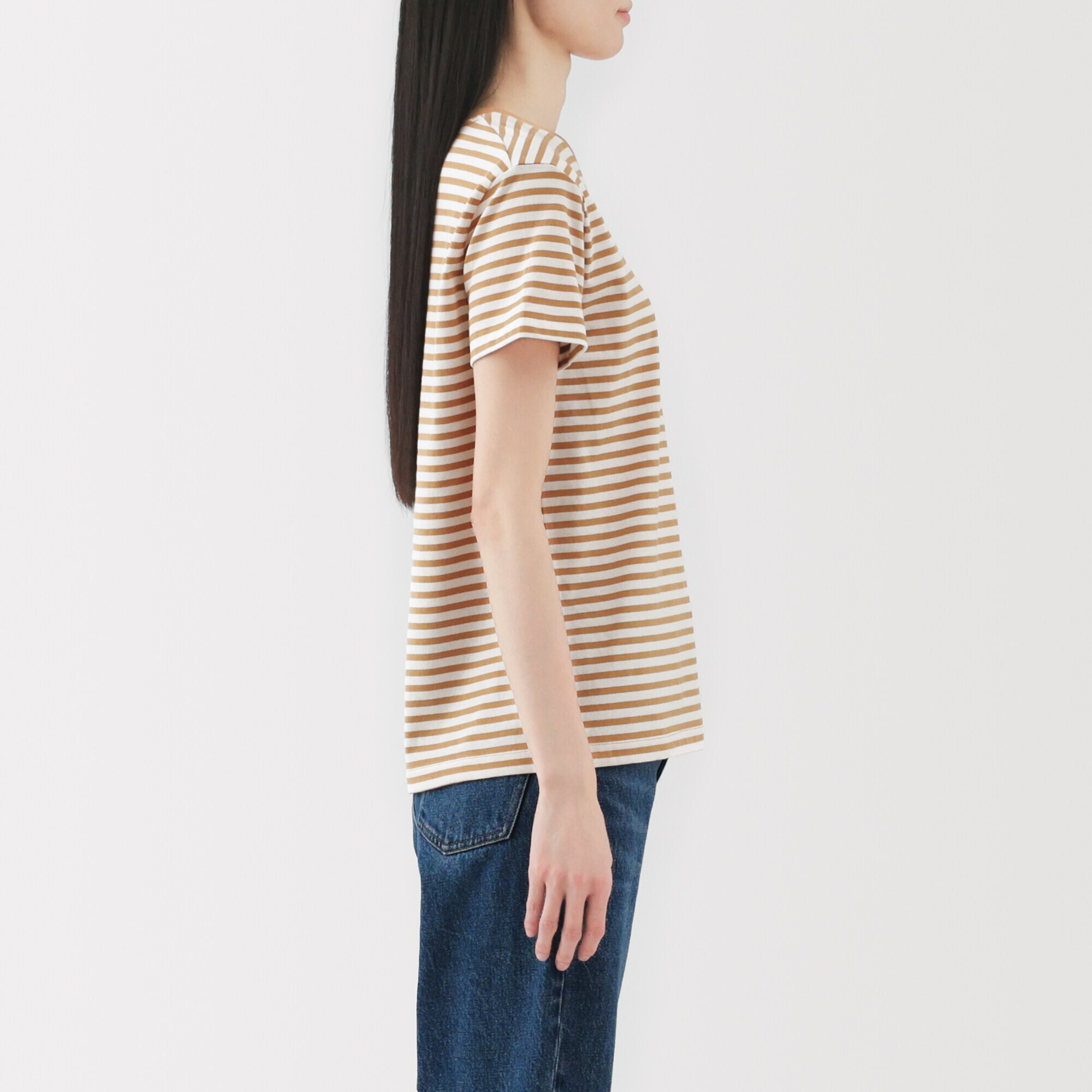 婦人　天竺編みクルーネック半袖Ｔシャツ