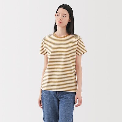 婦人　天竺編みクルーネック半袖Ｔシャツ