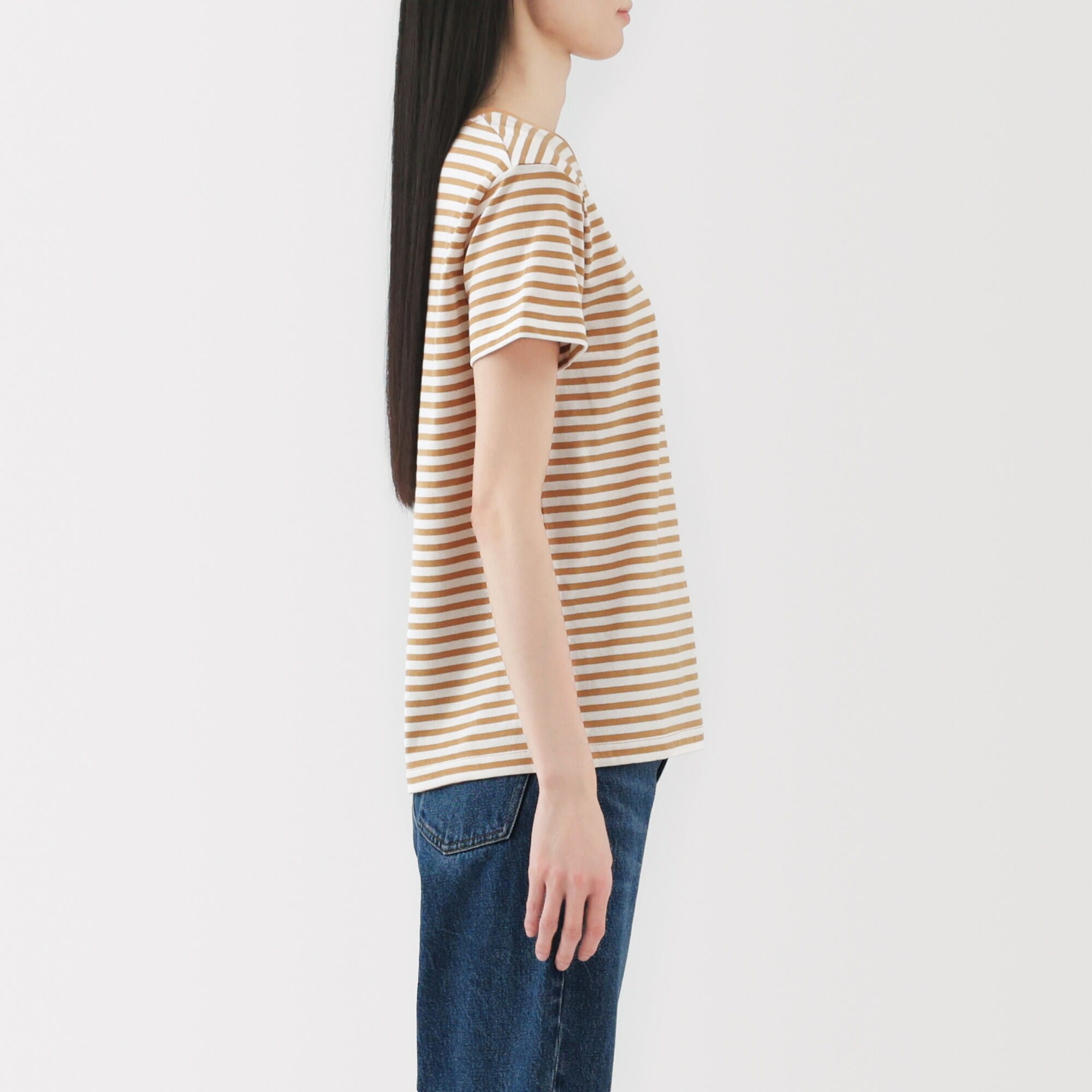 婦人　天竺編みクルーネック半袖Ｔシャツ