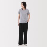 婦人　天竺編みクルーネック半袖Ｔシャツ