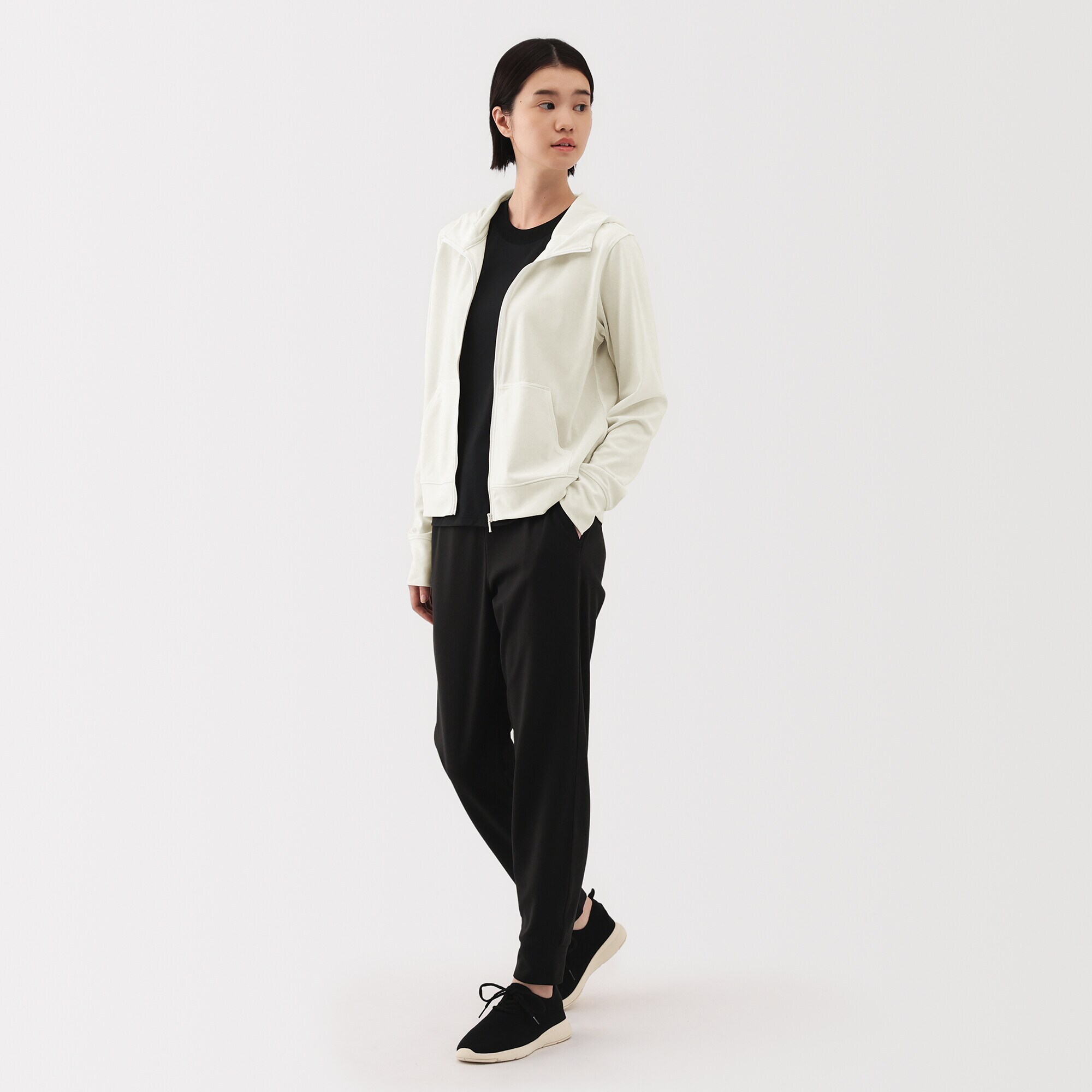 婦人　ＵＶカット乾きやすいフルジップパーカ