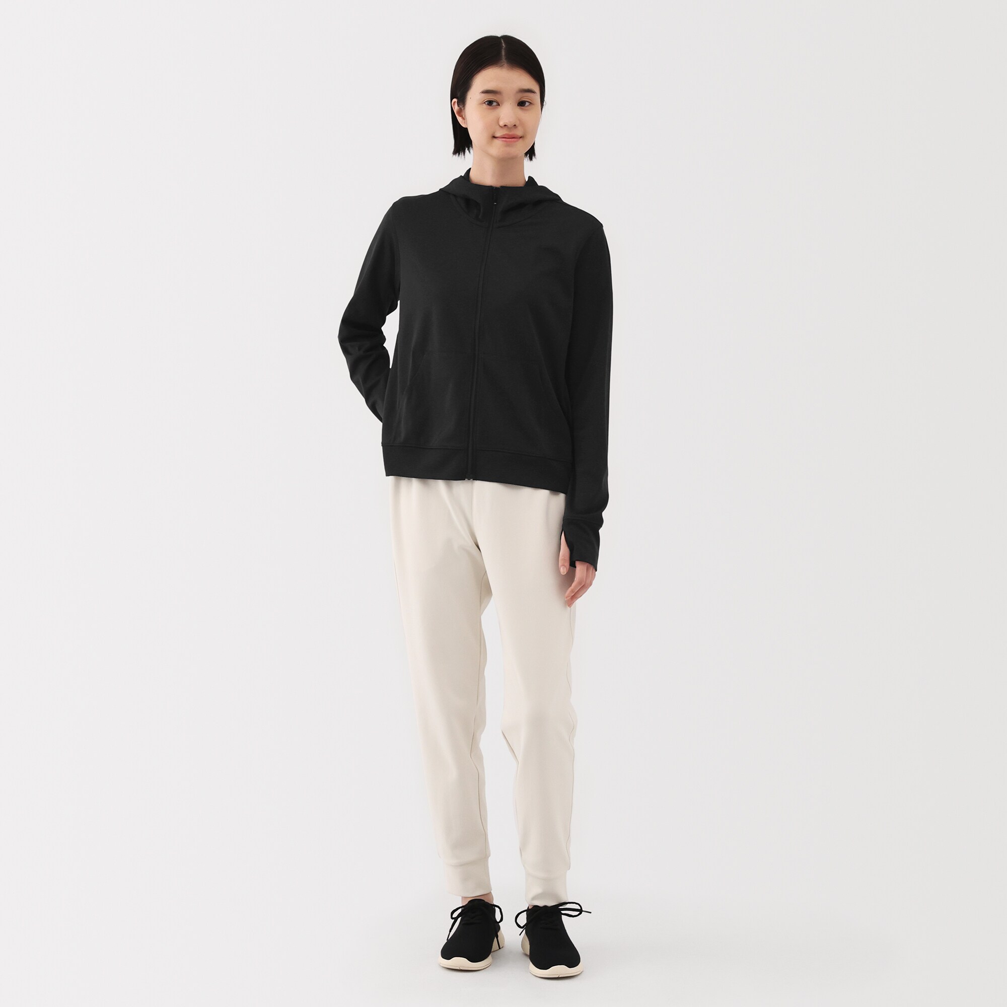 婦人　ＵＶカット乾きやすいフルジップパーカ