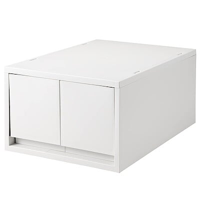 ポリプロピレン　小物収納ケース　大　引出２個/約幅26×奥行37×高17.5cm