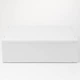 再生ポリプロピレン入り　小物収納ケース　ワイド　中　ホワイトグレー