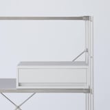 再生ポリプロピレン入り　小物収納ケース　ワイド　中　ホワイトグレー