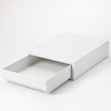 再生ポリプロピレン入り　小物収納ケース　小　ホワイトグレー