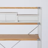 再生ポリプロピレン入り　小物収納ケース　小　ホワイトグレー