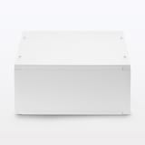 再生ポリプロピレン入り　小物収納ケース　中　ホワイトグレー