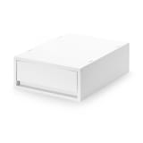 再生ポリプロピレン入り　小物収納ケース　中　ホワイトグレー