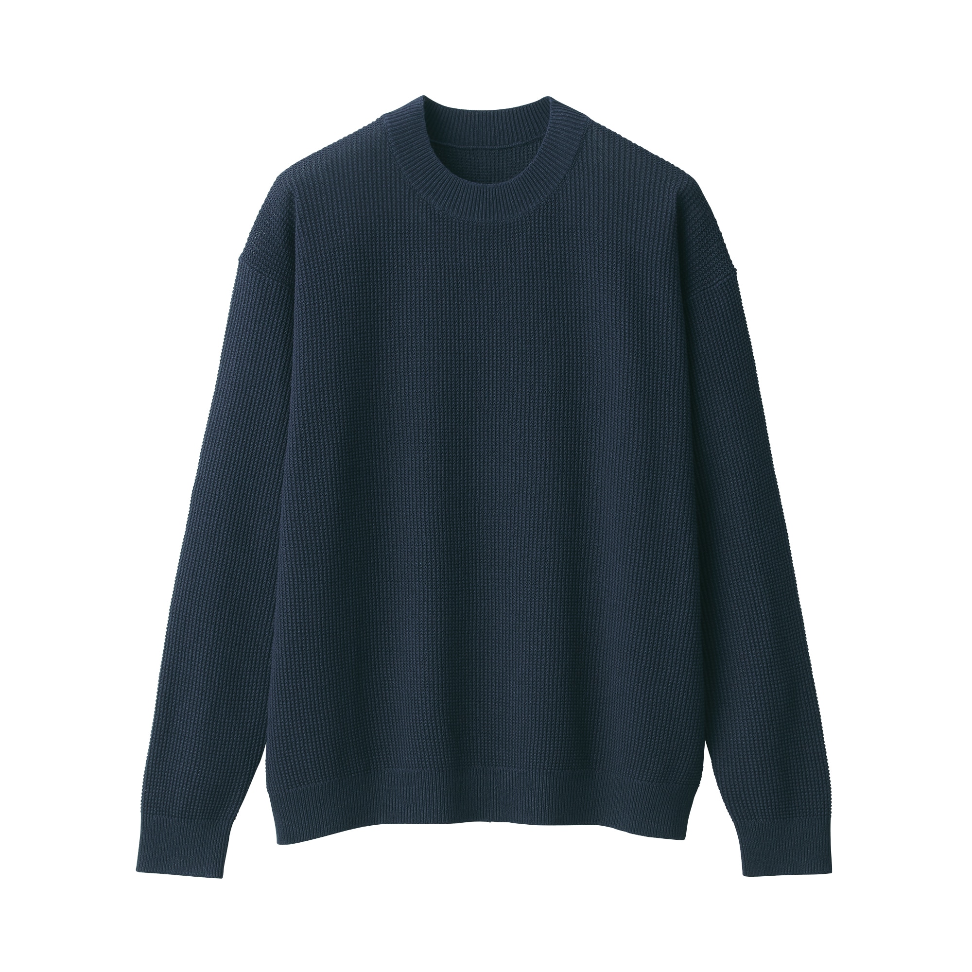 新品◆MUJI Labo◆無印良品 和紙混ニット長袖プルオーバー ベージュ L セール】〔MUJI Labo〕紳士 和紙混ニット長袖プルオーバー