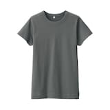 婦人　リネン混半袖Ｔシャツ