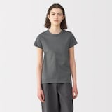 婦人　リネン混半袖Ｔシャツ