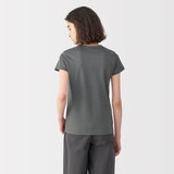 婦人　リネン混半袖Ｔシャツ