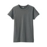 婦人　リネン混半袖Ｔシャツ