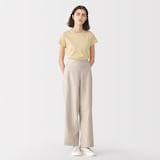 婦人　リネン混半袖Ｔシャツ