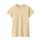 婦人　リネン混半袖Ｔシャツ