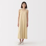 婦人　リネン混ノースリーブワンピース