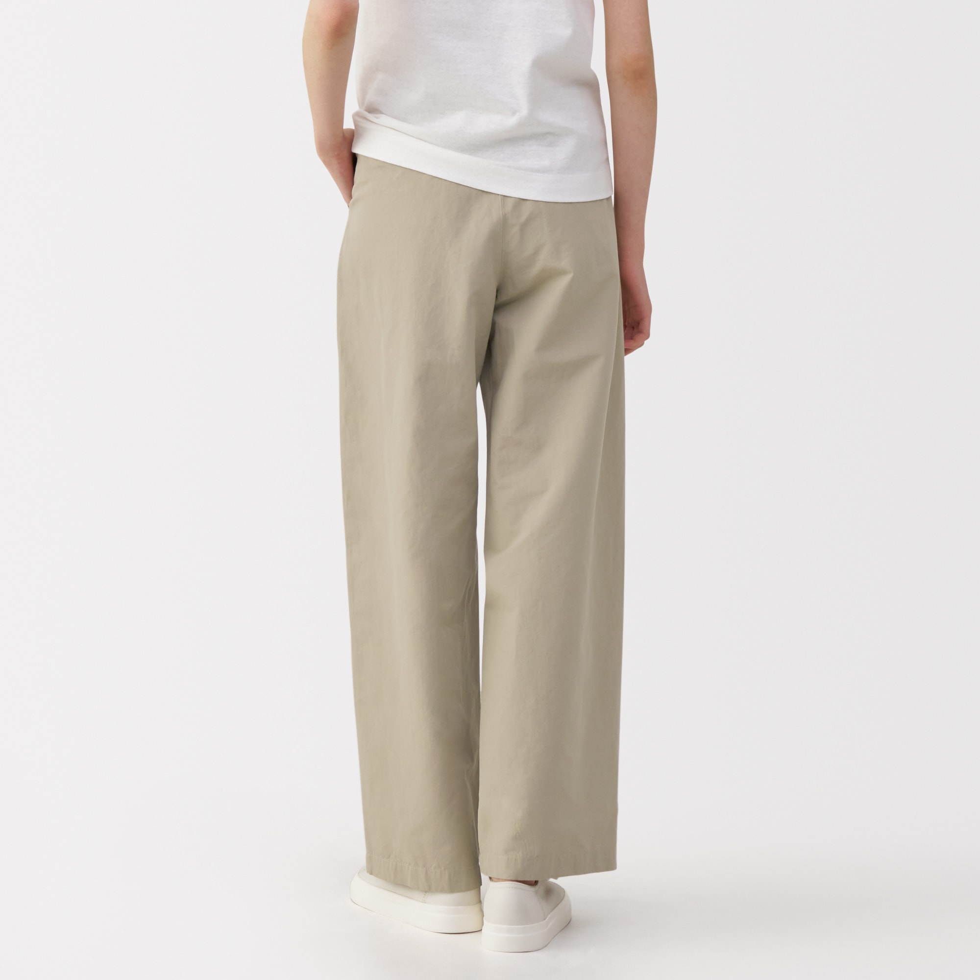 婦人 綿混タックワイドパンツ | 無印良品