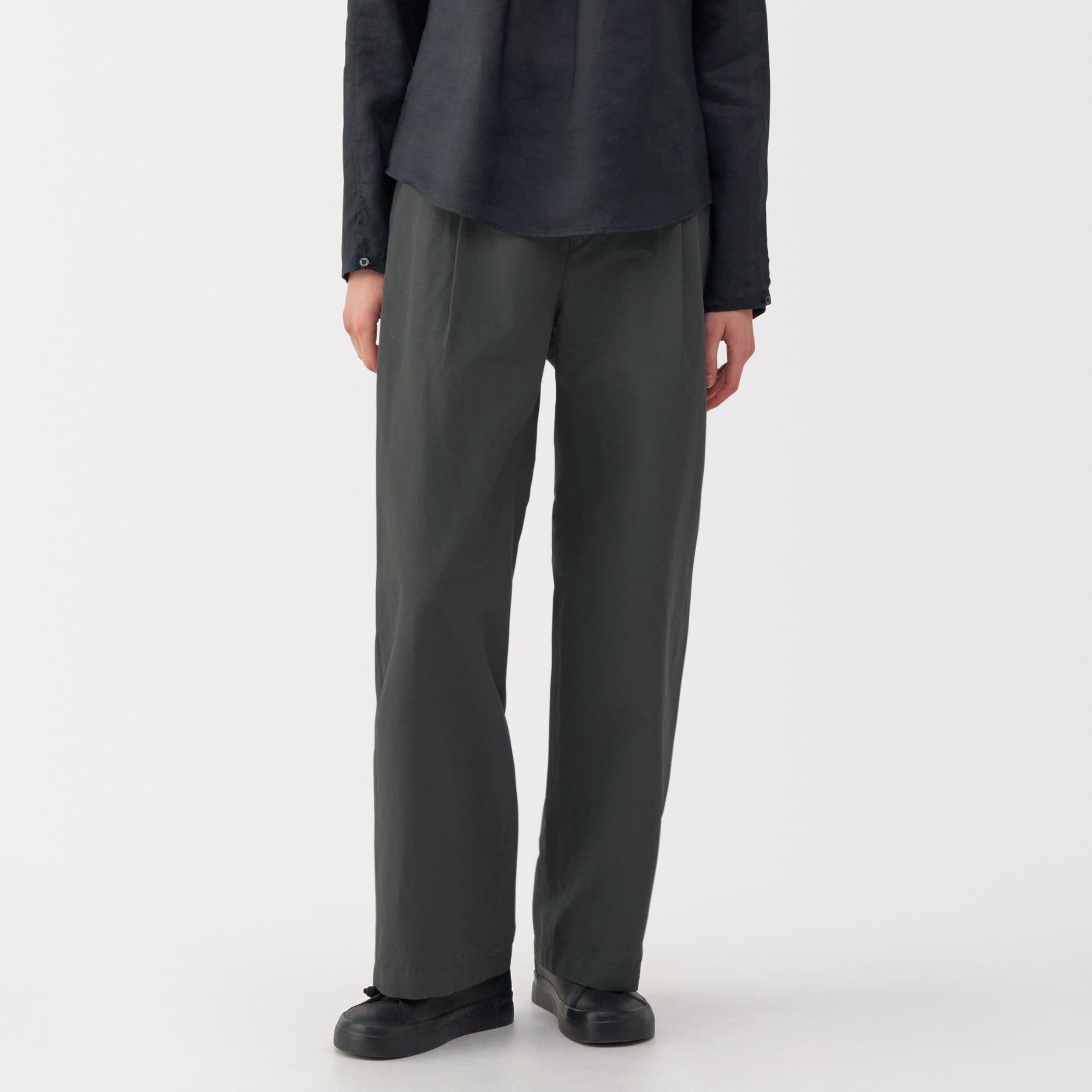 【専用】無印良品　MUJI Labo ムジラボ　美品　婦人　タックワイドパンツ 専用】無印良品 MUJI Labo ムジラボ 美品 婦人 タックワイド