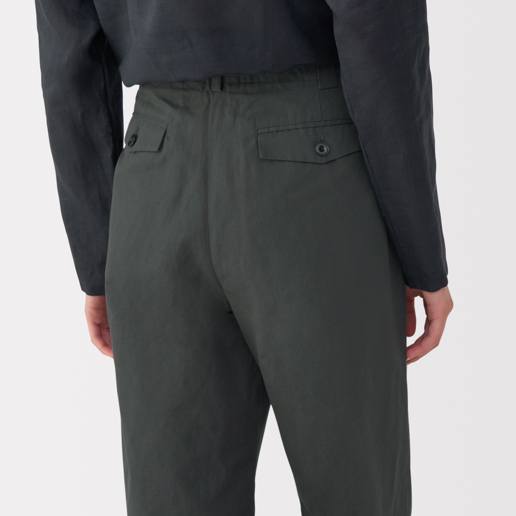 婦人 綿混タックワイドパンツ | 無印良品