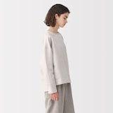 婦人　リネンシルク長袖ブラウス