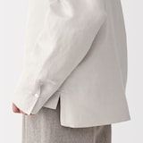 婦人　リネンシルク長袖ブラウス