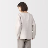 婦人　リネンシルク長袖ブラウス