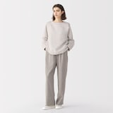 婦人　リネンシルク長袖ブラウス