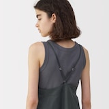 婦人　リネンシルクワンピース